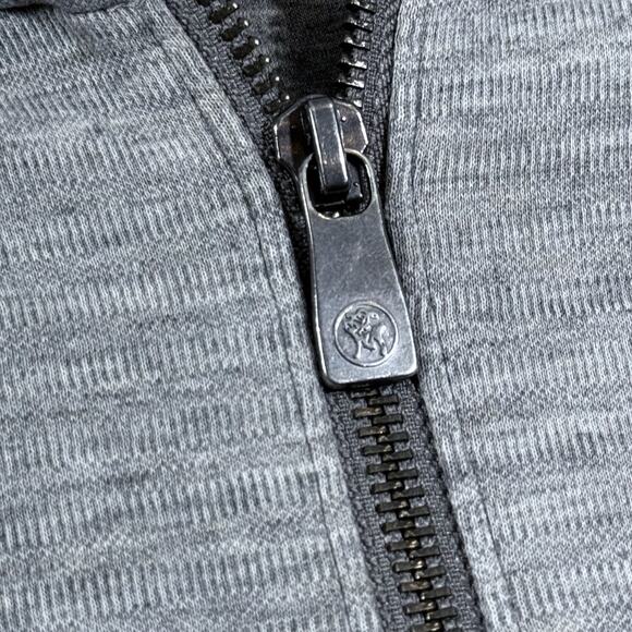 Hart Schaffner Marx Quarter Zip Knit Pullover Mens XL Classic Preppy Henley Gray - Picture 4 of 7